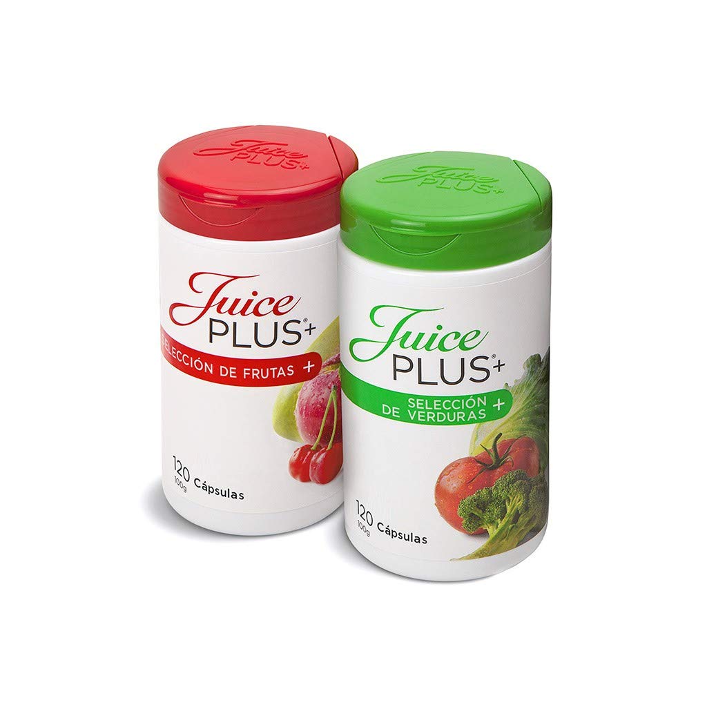 Juice Plus+ Premium Cápsulas Selección Frutas, Verduras (2 botes de cada uno)