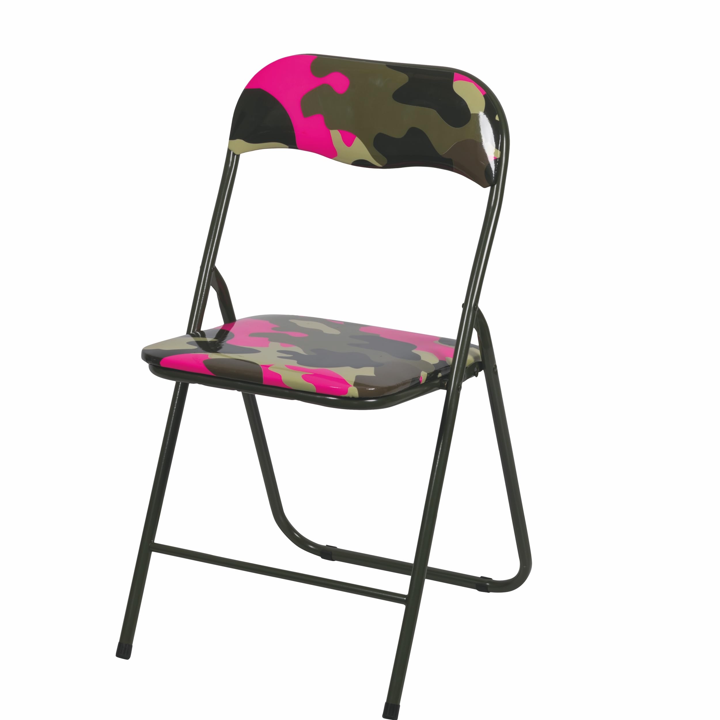 Este Lot de 6 chaises Pliantes, Pliables et Peu encombrantes, 44 x 45 x 78 cm, Motif Camouflage