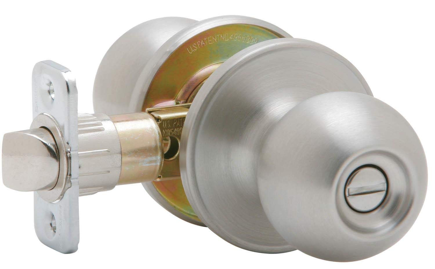 J-Series by Schlage Corona Door Knob with Standard Trim, Bed