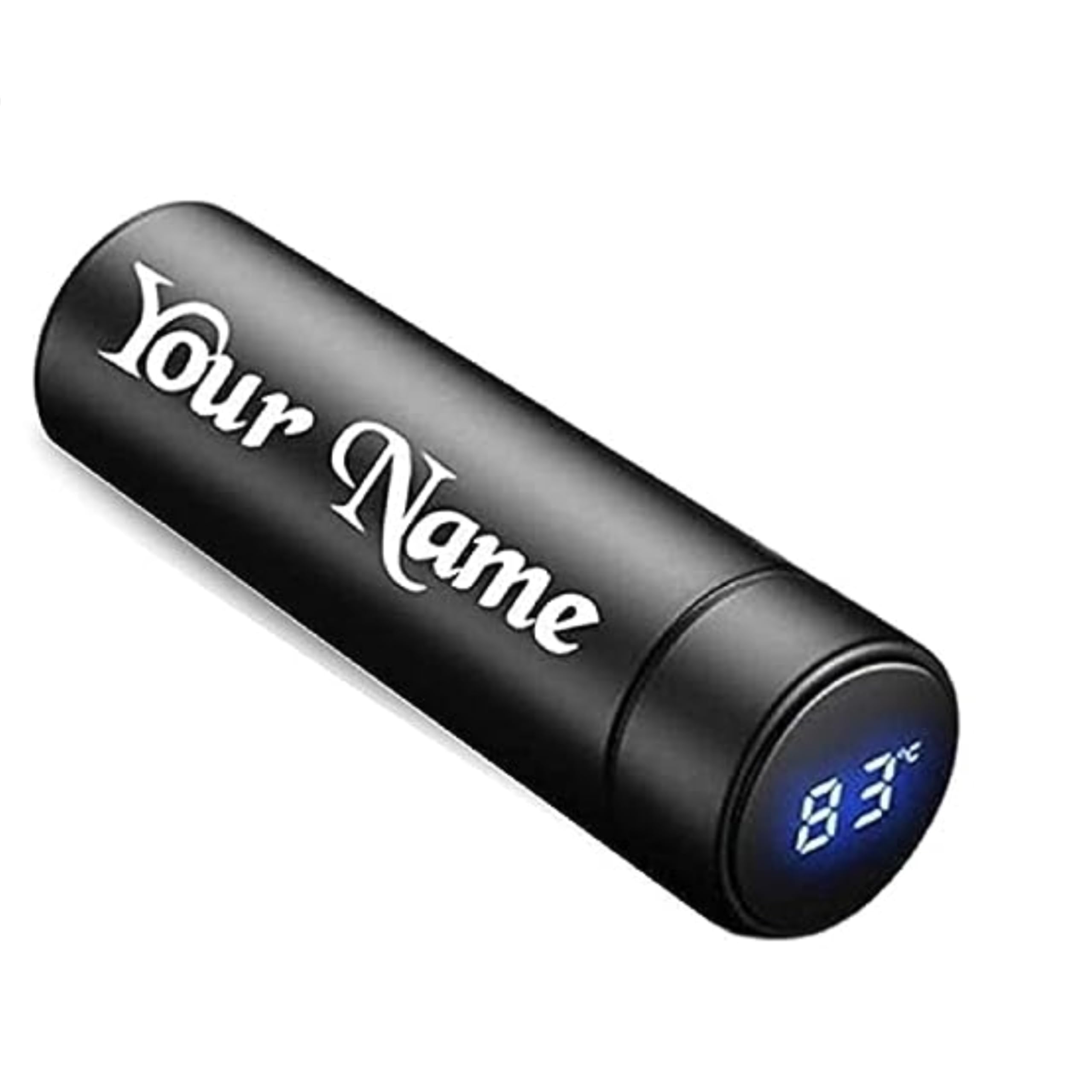 Aartisan Your Name Temperature Stainless Steel Water Bottle with Smart LCD Touch Screen, Double Wall Vacuum Flask, Stay Hot & Cold for 24 Hrs (Matte Black-500ml) Gym, Gift, Doctor, Outdoor Flask, (B0CG1B27MC) Amazon Price History, Amazon Price Tracker
