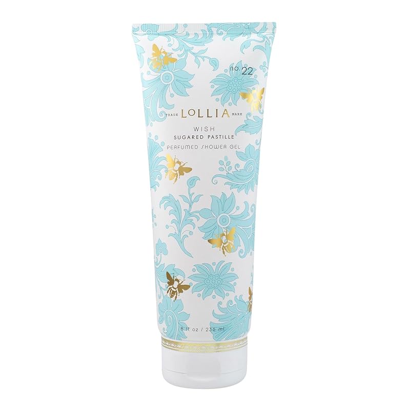 LOLLIA Wish Gel de Banho Corporal com Baunilha, Flor de Arroz e Jasmim, 240 mL