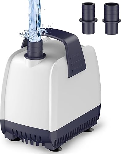 Pawfly Mini bomba de agua sumergible de 80 GPH de 4 W, bomba de fuente pequeña con altura de elevación de 2.6 pies, bomba de acuario ultra