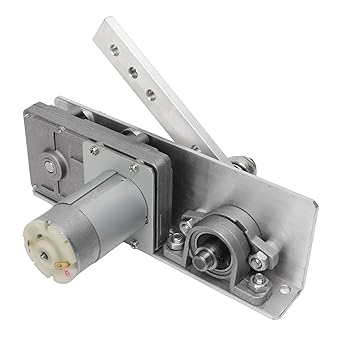 24V Linear Motion Actuator, Reciprocating Motor US Plug 100-240V Adjustable Speed with Heavy Duty Adapter (210 Times Per Minute)