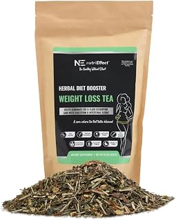 nutriEffect Weight Loss Herbal Tea | Detox & Digestion Support | Bloating Relief | Promotes Fat Reduction & Weight Management | Weight Support Blend with Natural Ingredients