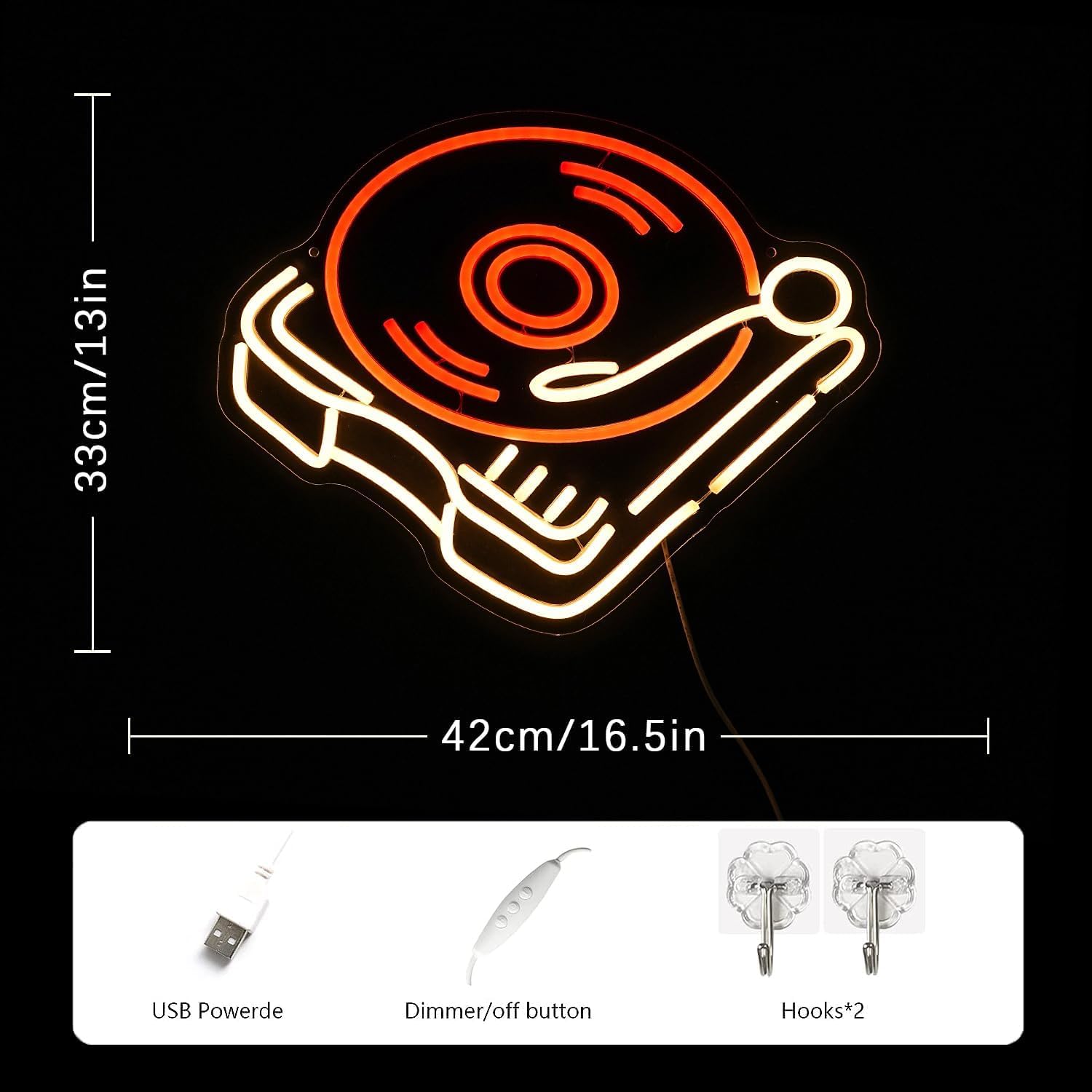 Giradischi Neon Sign Gym Neon Light per la decorazione della parete
