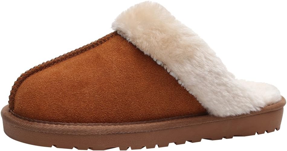 ANUFER Unisex Adults' Kids' Family Slippers Warm Winter House Shoes