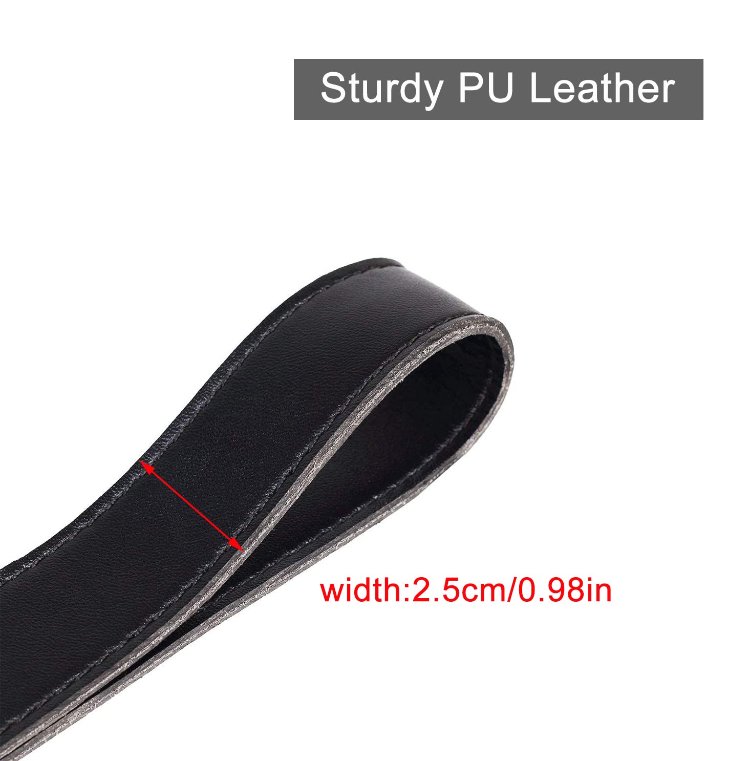 JAKAGO Bandolera de cuero universal con ganchos giratorios de metal plateado ajustables para bolso bandolera de cuero, maletín de mano, bolso de mano
