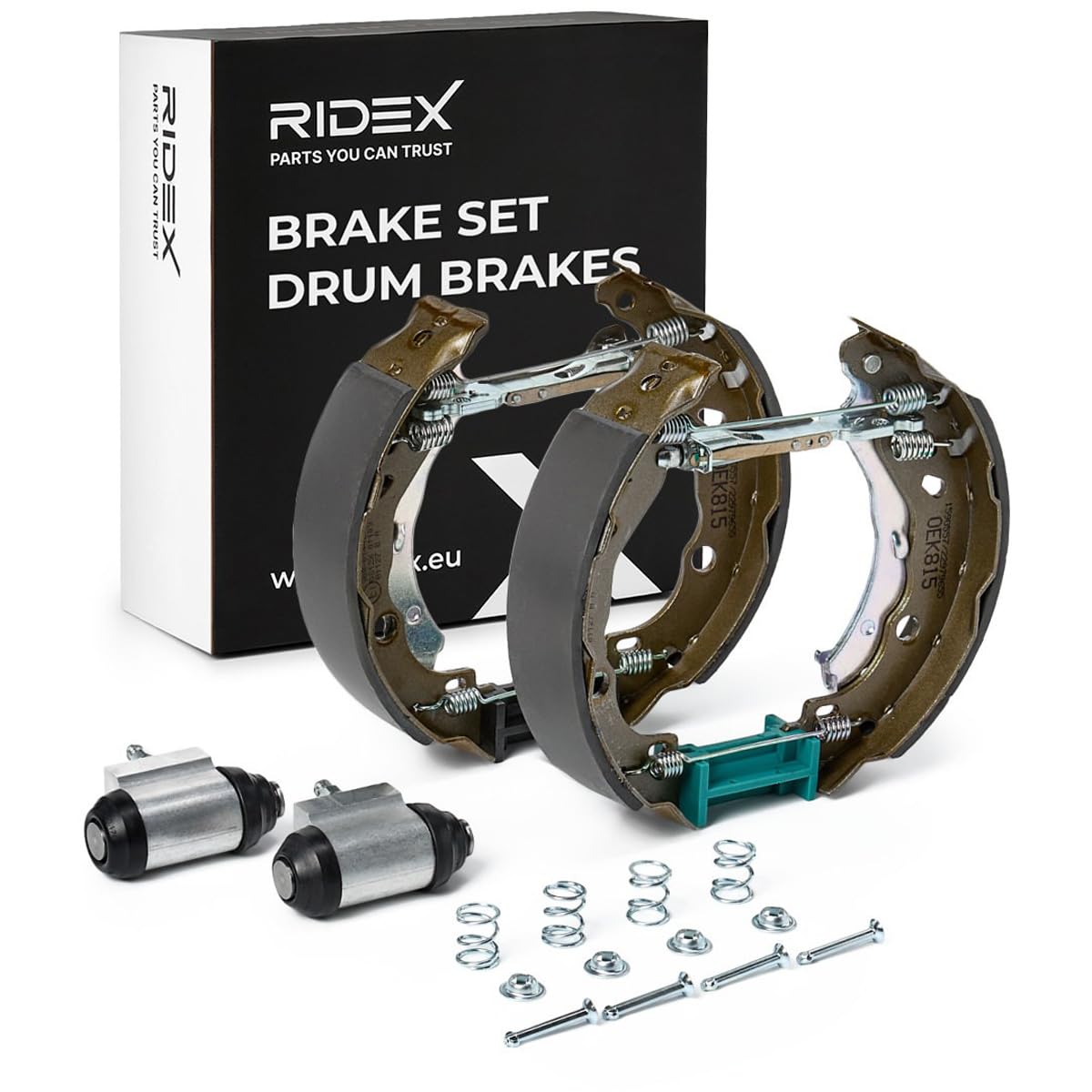 RIDEX 3859B0239 Kit freno Freno a tamburo Posteriore con accessori con cilindretto freno Compatibilità con CITROËN C3 II SC