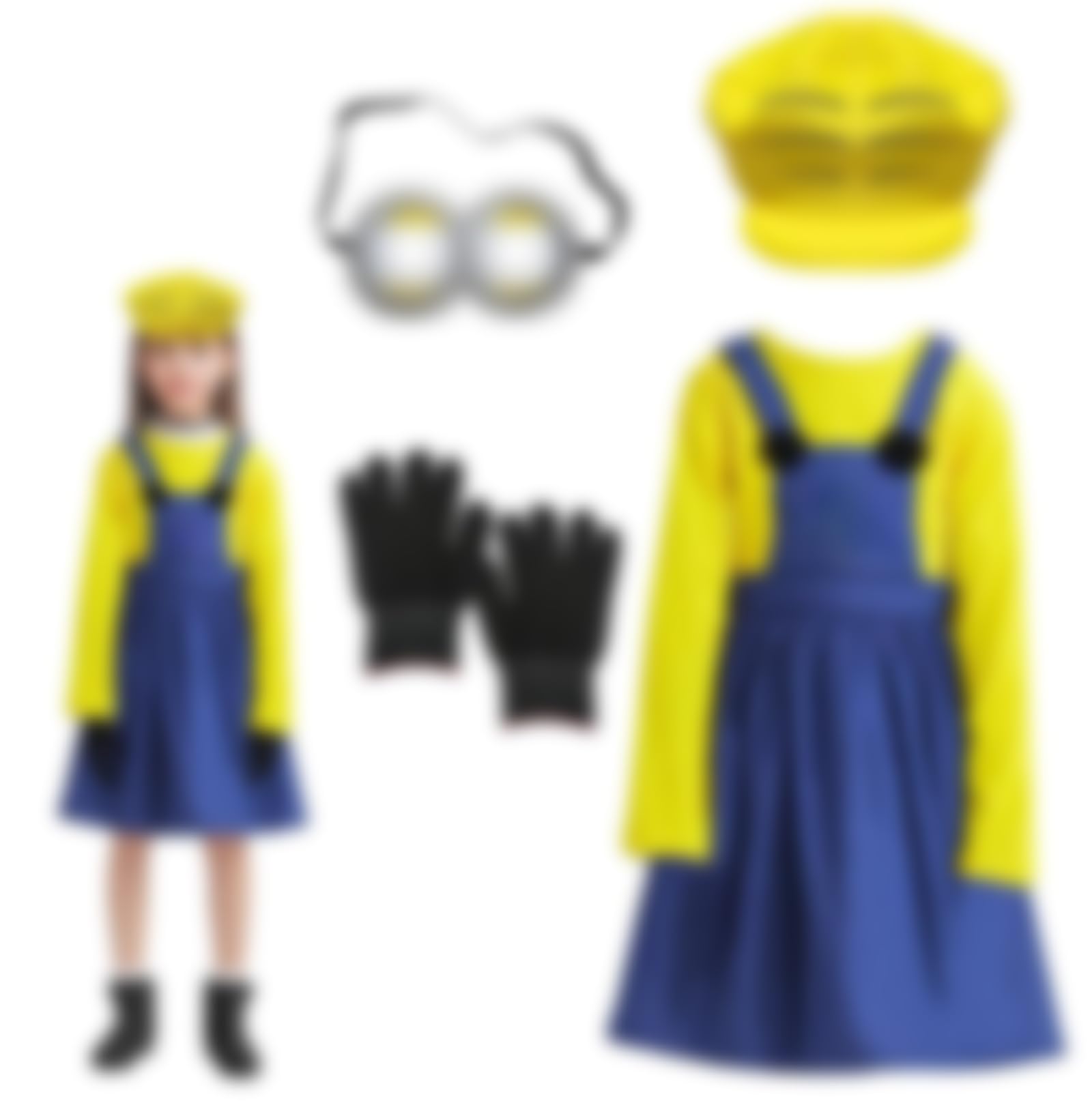Firecos Déguisement Abeille Adulte Costume d'Abeille 6 Pièces Animaux Cosplay avec Ailes Antenne Bandeau Lunettes de Soleil Gants Chaussettes pour Carnaval (Abeille avec Autocollant, S 34-36