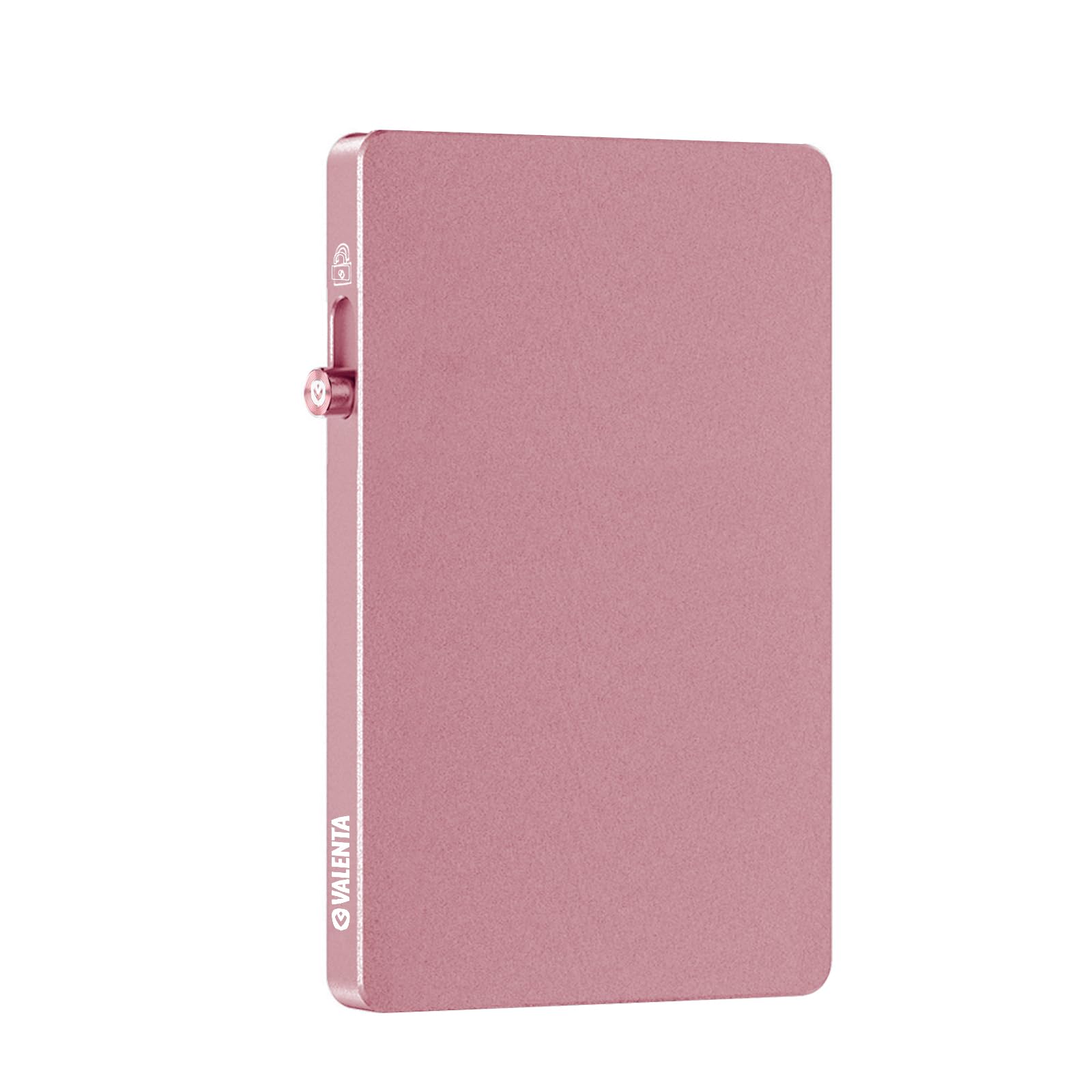 Valenta Cardprotector, Aluminium, Magnetic, RFID-geschützt, Rose