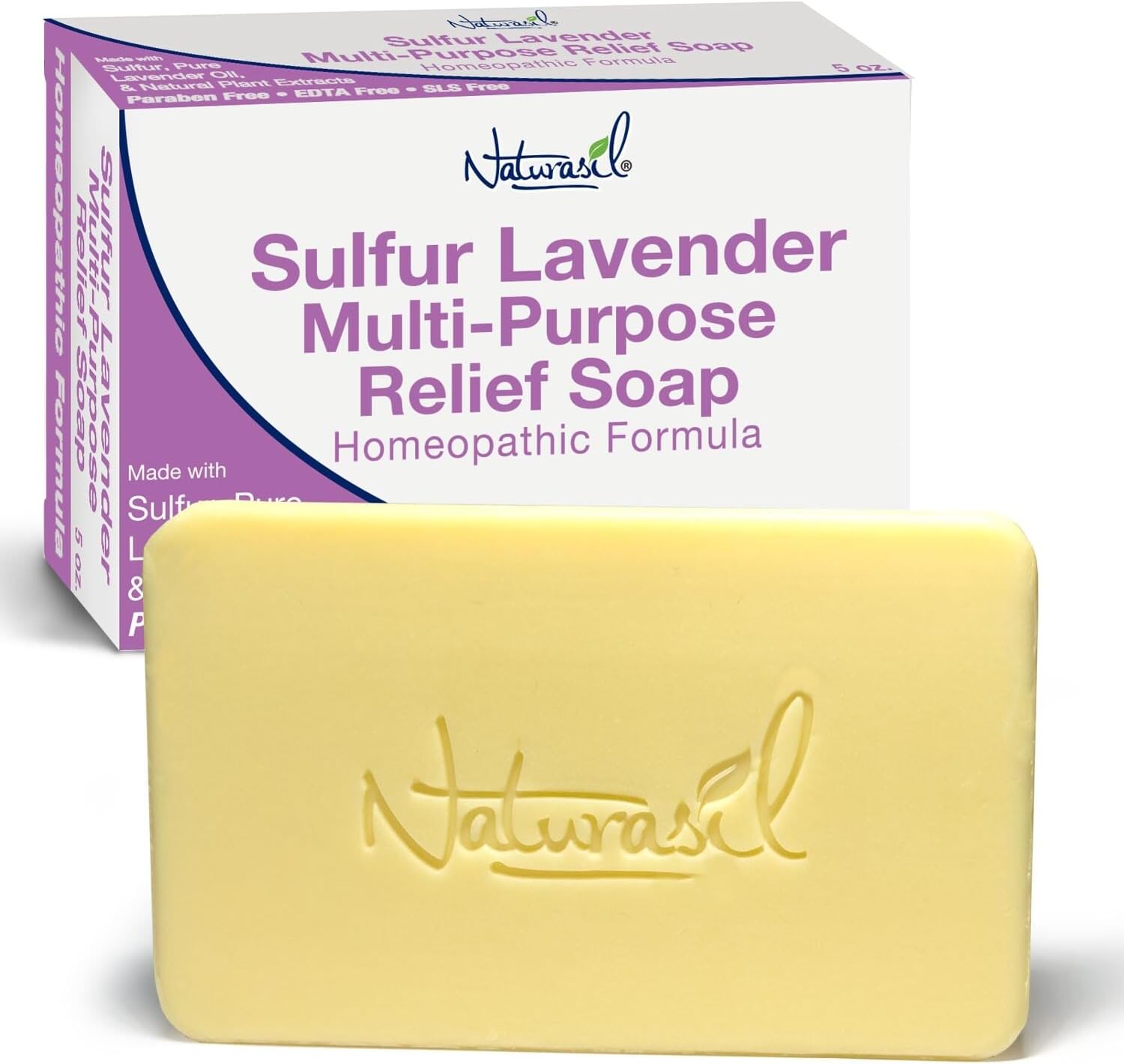 NATURASIL Sulfur-Lavender Soap 4 oz
