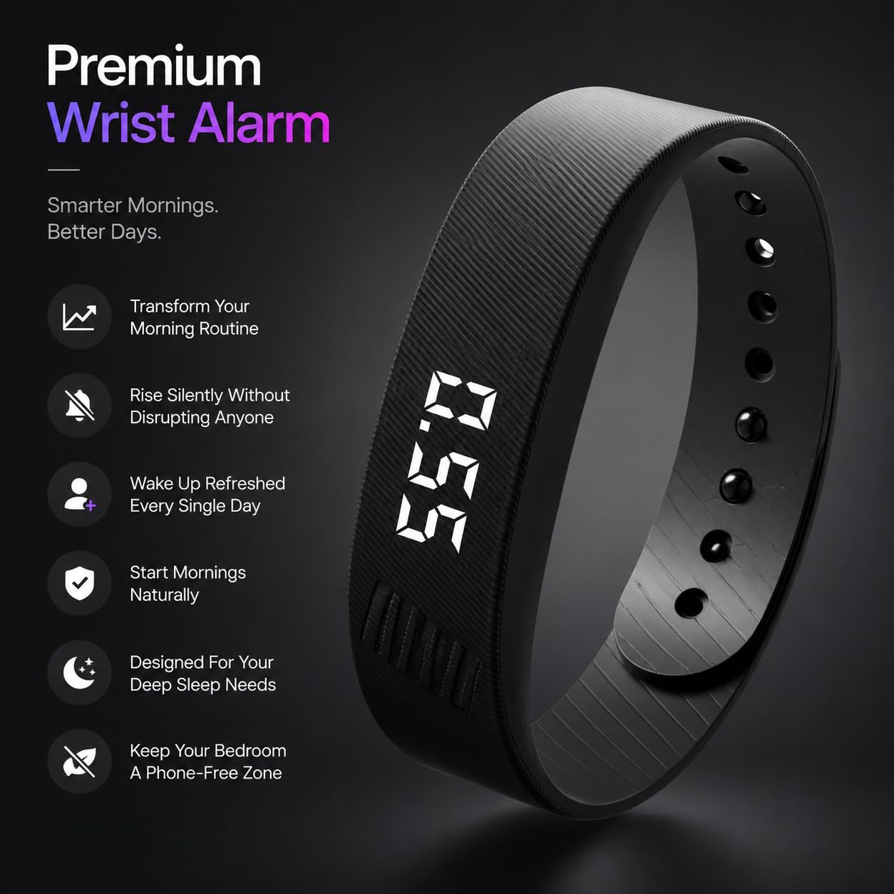 AILISK Histrips Onyx Vibration Alarm(Black *1)