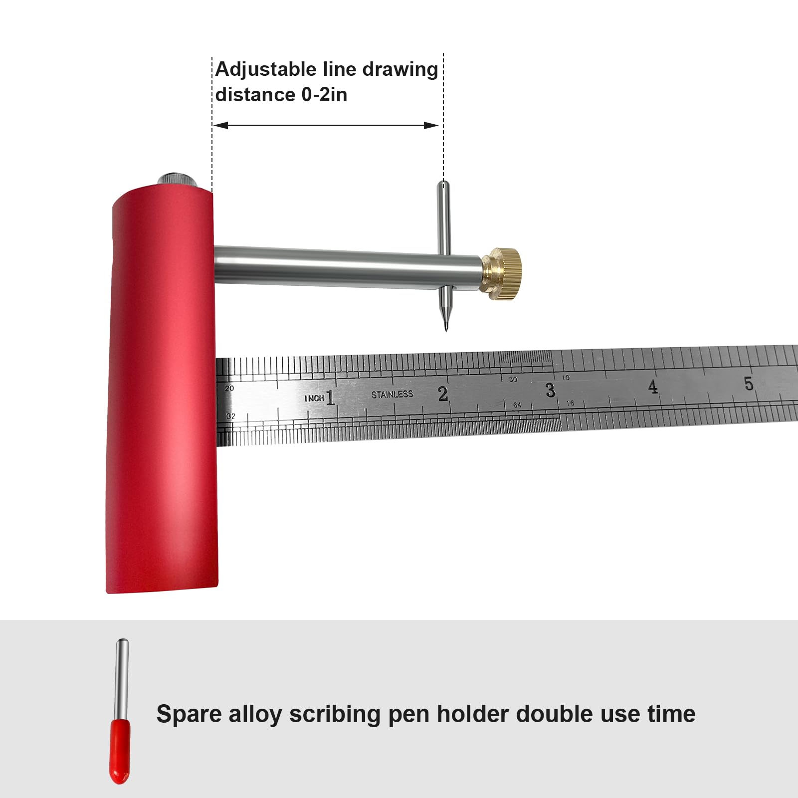 2X72 Knife Maker's Center Scribe, Knife Maker's Edge Line Scriber, Edge Scribe — Amazon image 2