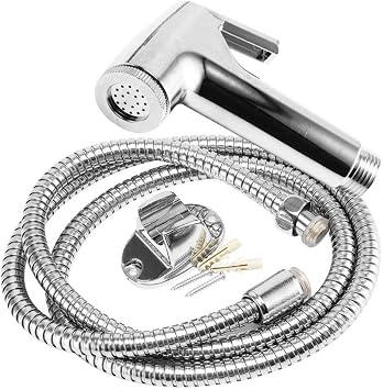 Stainless Steel Toilet Bidet Tap Set Handheld Shower Bathroom Spray Bathroom Spray Bathroom Bidet Faucet Sanitary Shower Spray Gun As Shown