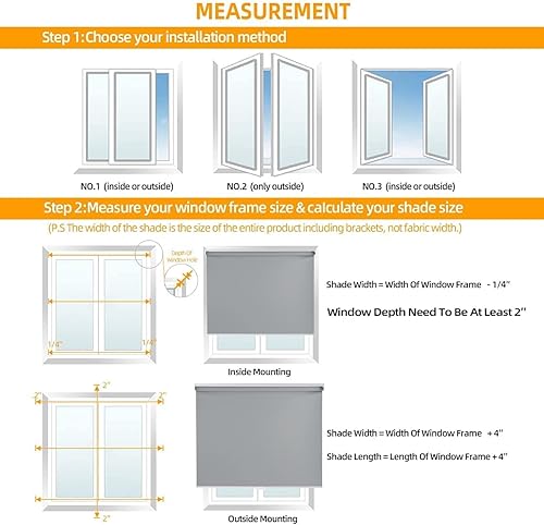Miniatura 5 de Persianas de ventana inalámbricas con filtro de luz para puertas corredizas de cristal, hogar, cocina, oficina, interior, persianas enrollables para