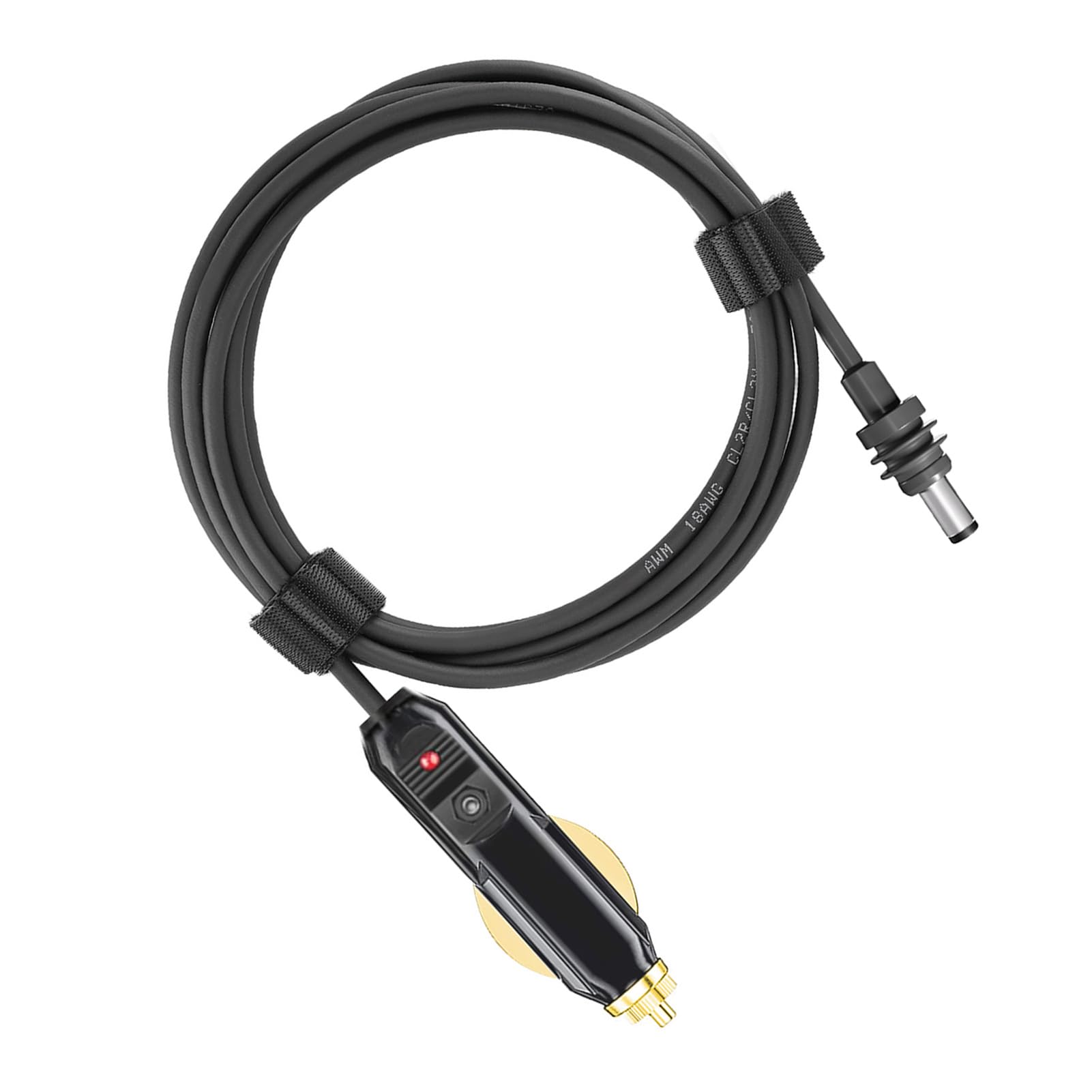 Ejoyous Cavo di Alimentazione DC per Auto per Satellite, Cavo di Alimentazione DC per Auto in PVC Rame 18 AWG, Plug and Play IP68 Resistente all'acqua, da 12 V a 24 V per, Camion, Autobus, Barche,