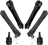 Vista 82 de Detroit Axle - Kit de brazos de control delantero RWD para Mercedes-Benz E320 E420 E430 E55 AMG, 2 brazos de control inferiores, 2 brazos de control