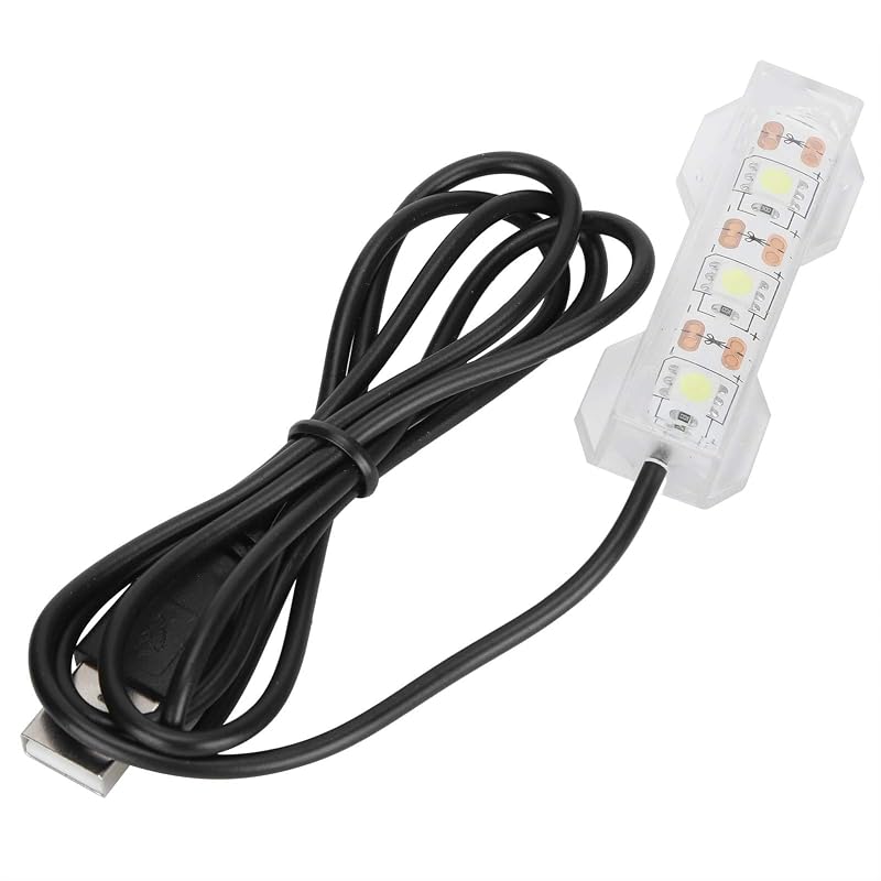 Luminária LED para Aquário Pequeno com Espectro Completo, USB, Pssopp, 6 x 2 cm, 1 unidade