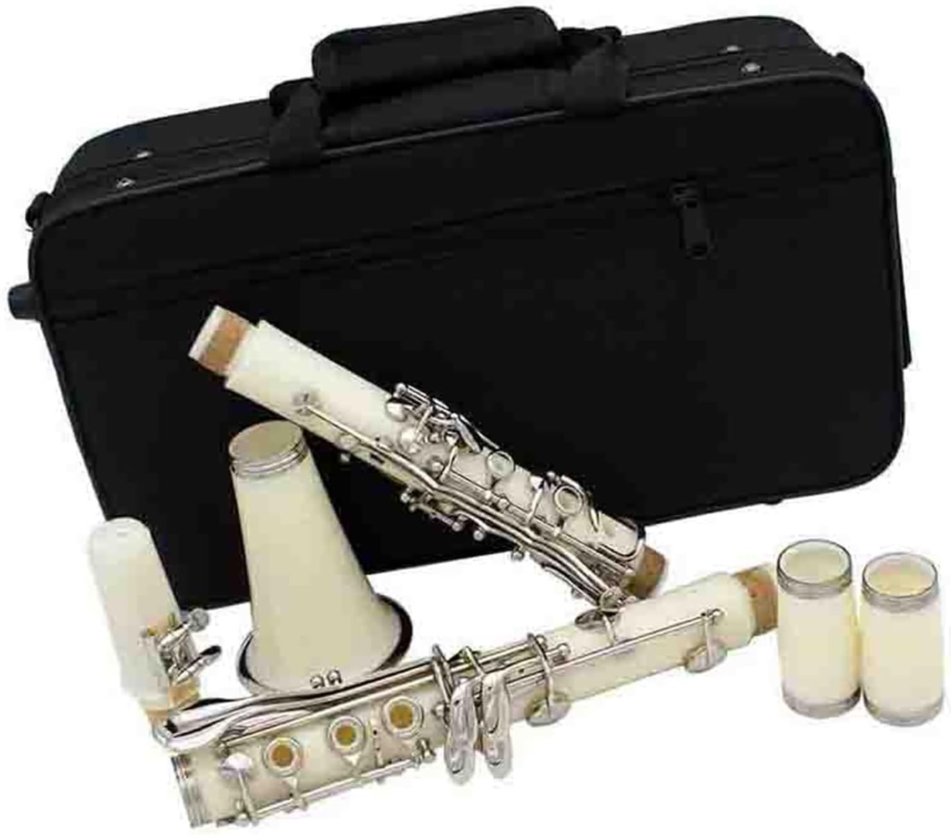 Colorful Bb Clarinet 17 Keys Bakelite Professional Woodwind Instrument For Adults Clarinet Instrument(Black)
