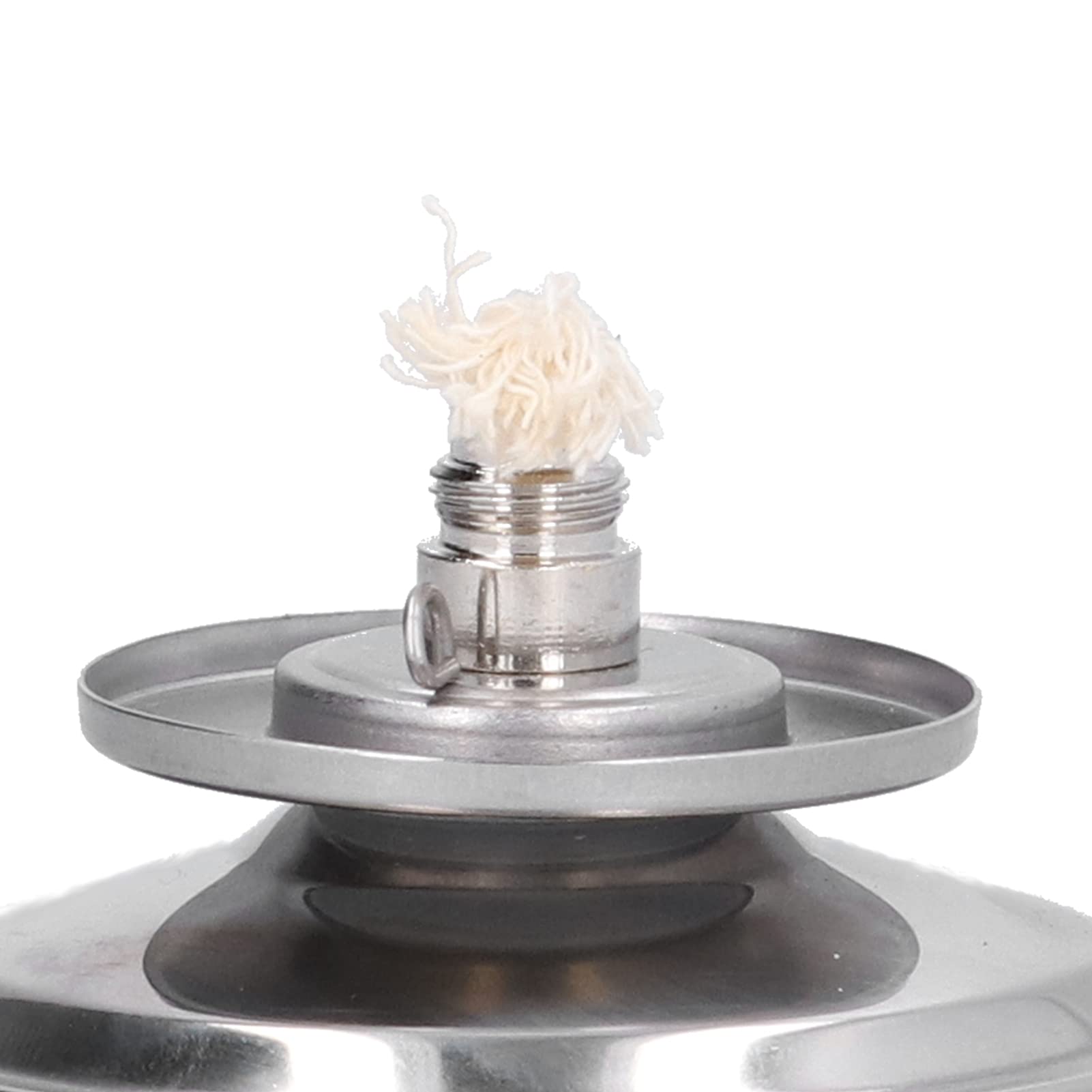 Lámpara de Quemador de Alcohol, 100ml Acero Inoxidable Espesado Lámpara de Alcohol con Cubierta de Mecha Y Cubierta de Lámpara a Prueba de Explosiones Mechero Bunsen Equipo de Laboratorio Quimica