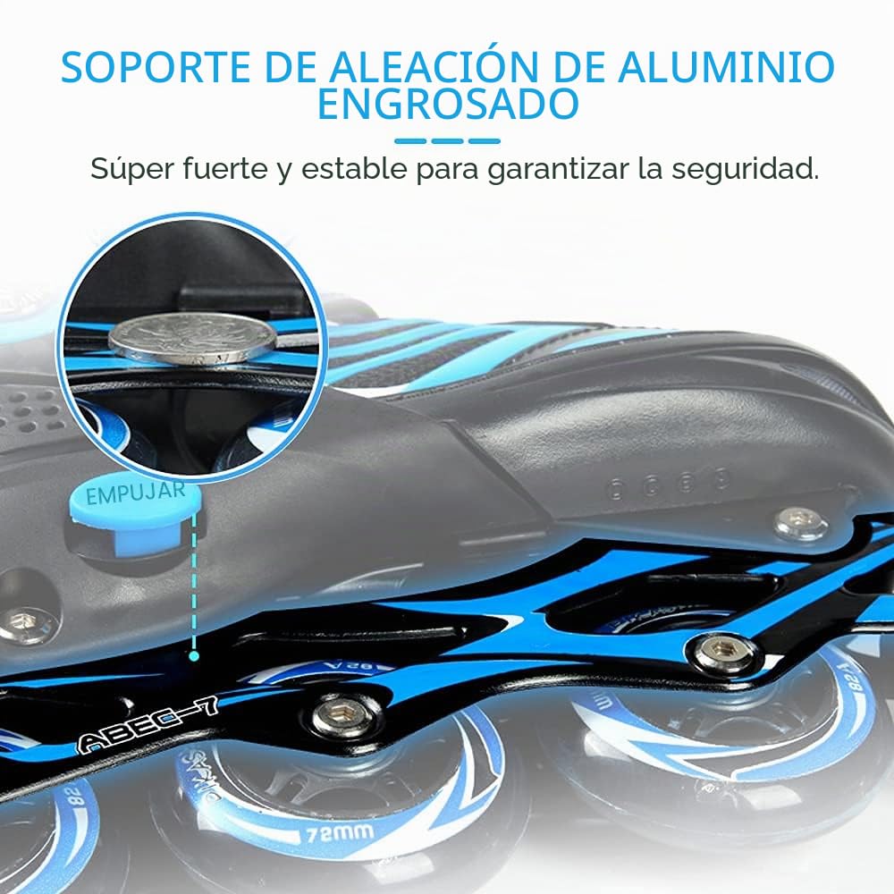 Lixada Patines en Línea iluminados Ajustables con Ruedas iluminadas para Niños y Jóvenes Patines en Línea para Niños y Niñas, Tamaño 27-32/33-37/38-41