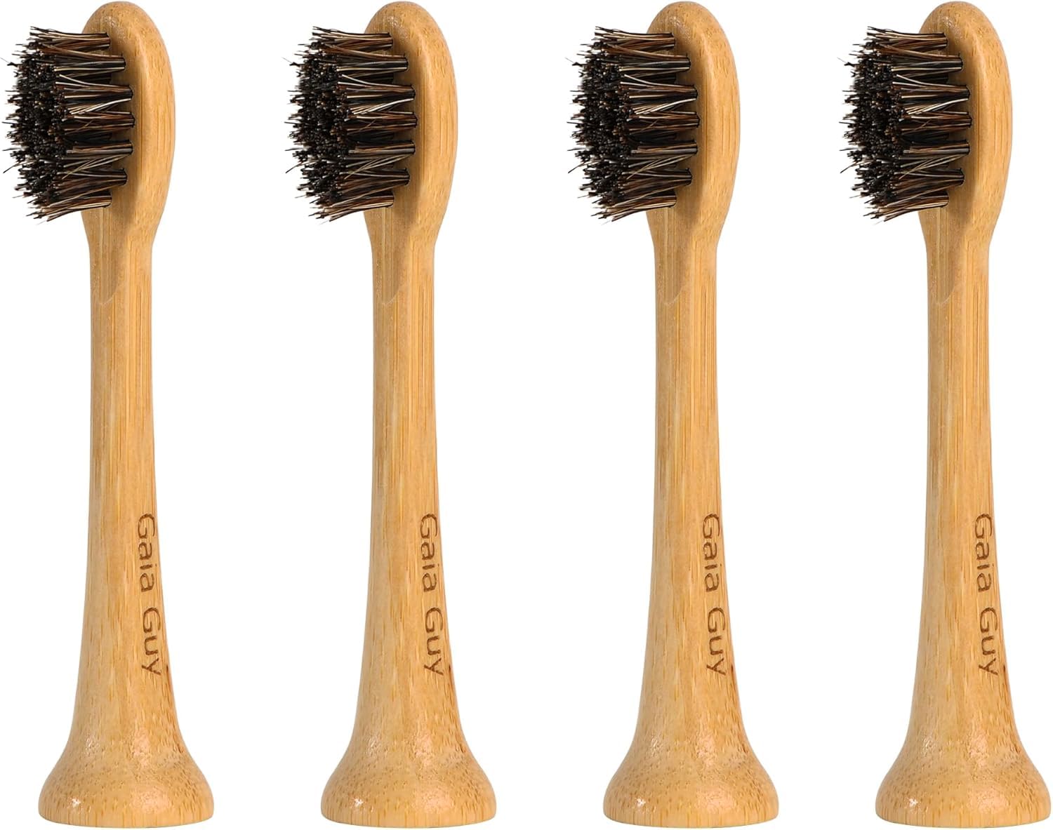 Amazon.com : Gaia Guy Pure Bamboo Toothbrush Heads | 4-Pack