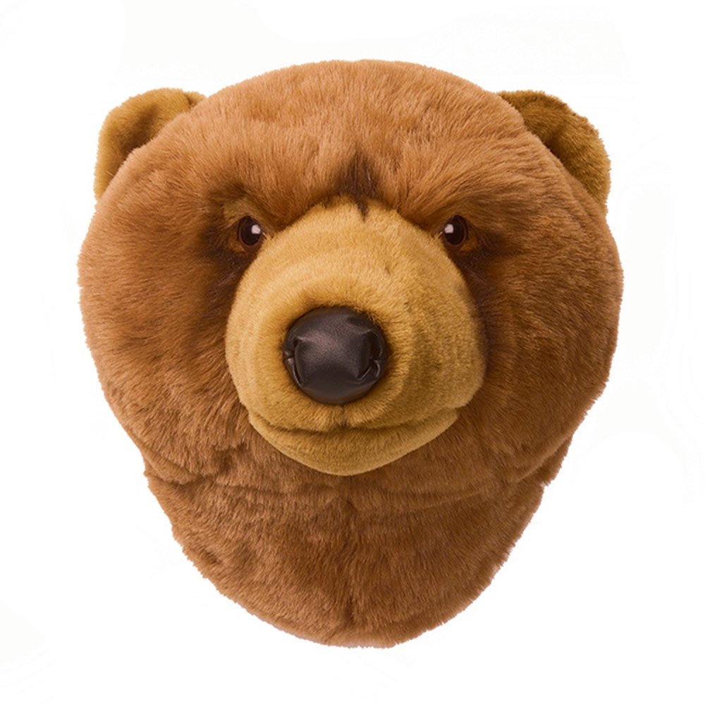 Bär Oliver - Plüschtier als Wanddekoration im Kinderzimmer