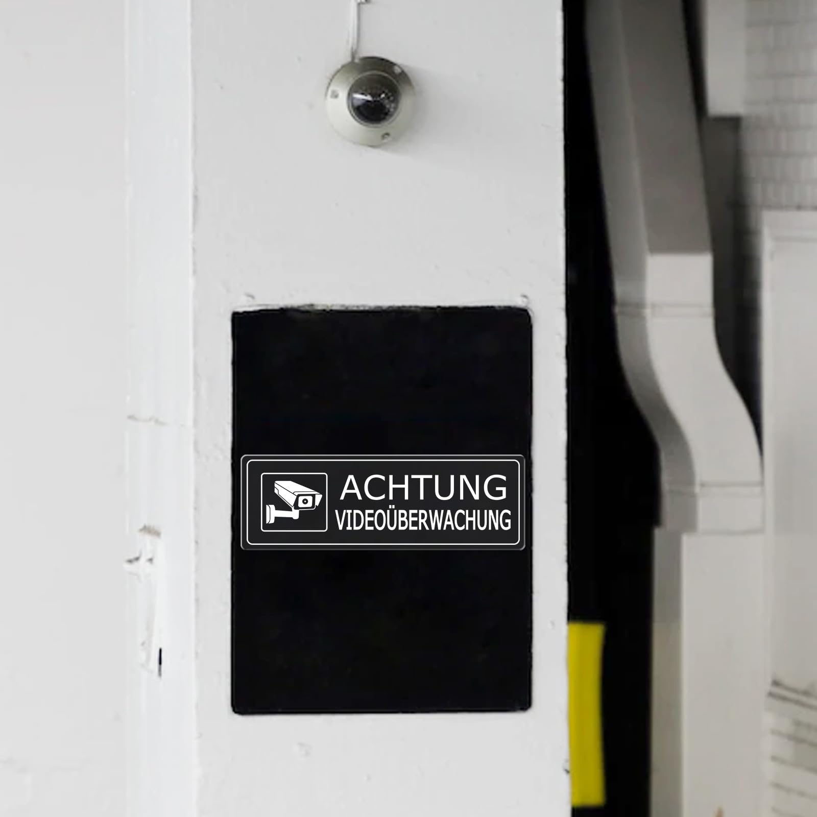 YIKIADA Lot De 5 Autocollants D'alarme De Sécurité - Panneau