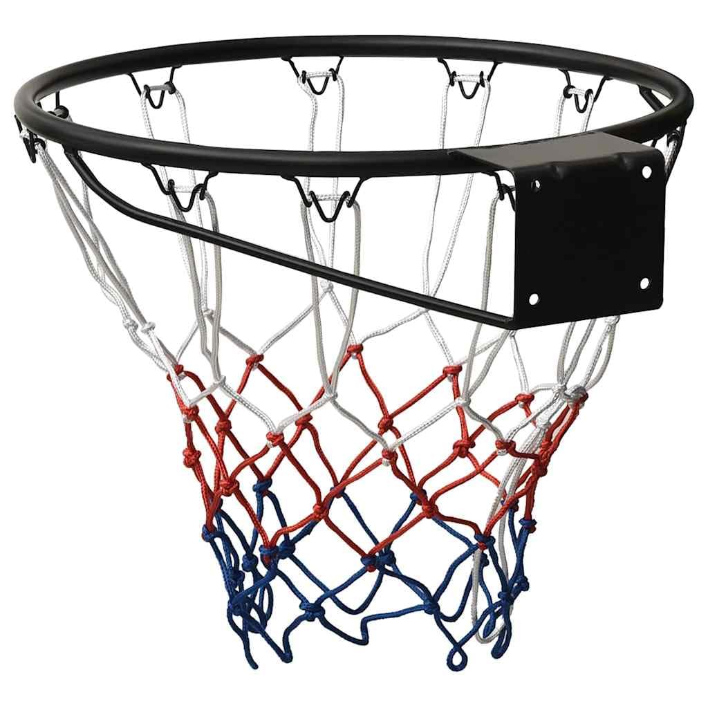 Genérico Aro de Baloncesto Acero Negro 45 cm,Aros de baloncesto-93659