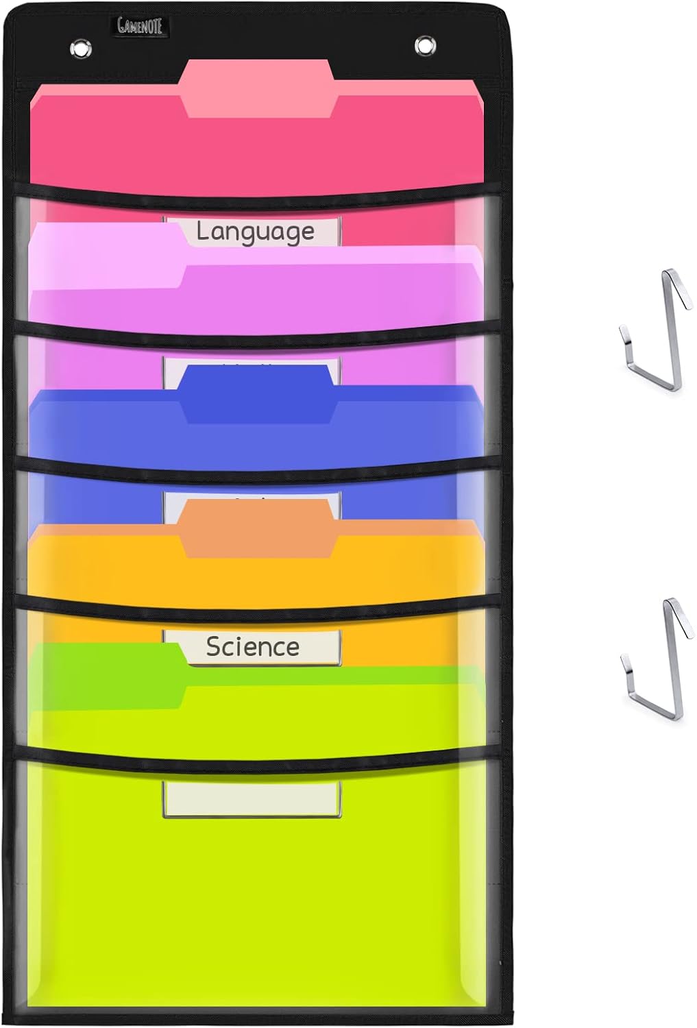 Gamenote Hanging Wall File Organizer Clear Storage