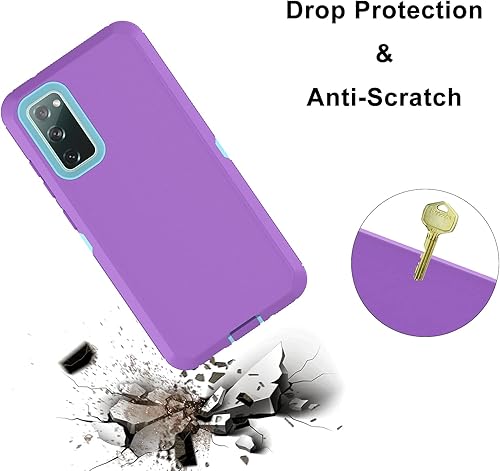 Miniatura 7 de Funda para Samsung Galaxy S20 FE 5G, resistente a prueba de golpes, funda protectora de plástico duro + carcasa híbrida de silicona de doble capa