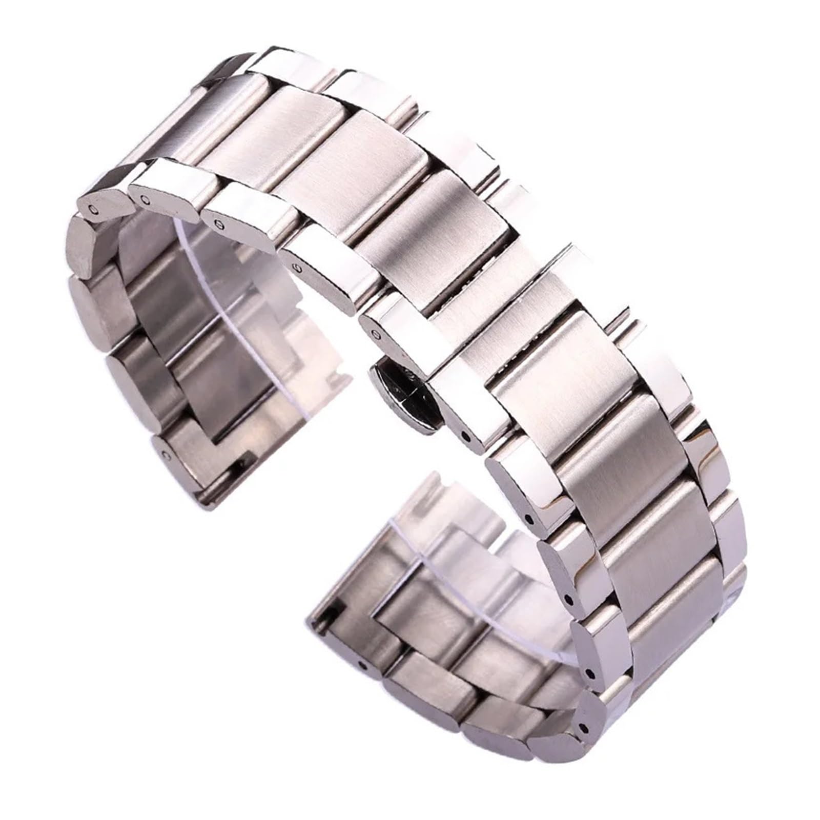 SiChouwz Cinturino In Acciaio Inossidabile Bracciale In Metallo Massiccio Cinturino Di Ricambio 18mm 20mm 22mm 24mm Include Strumento