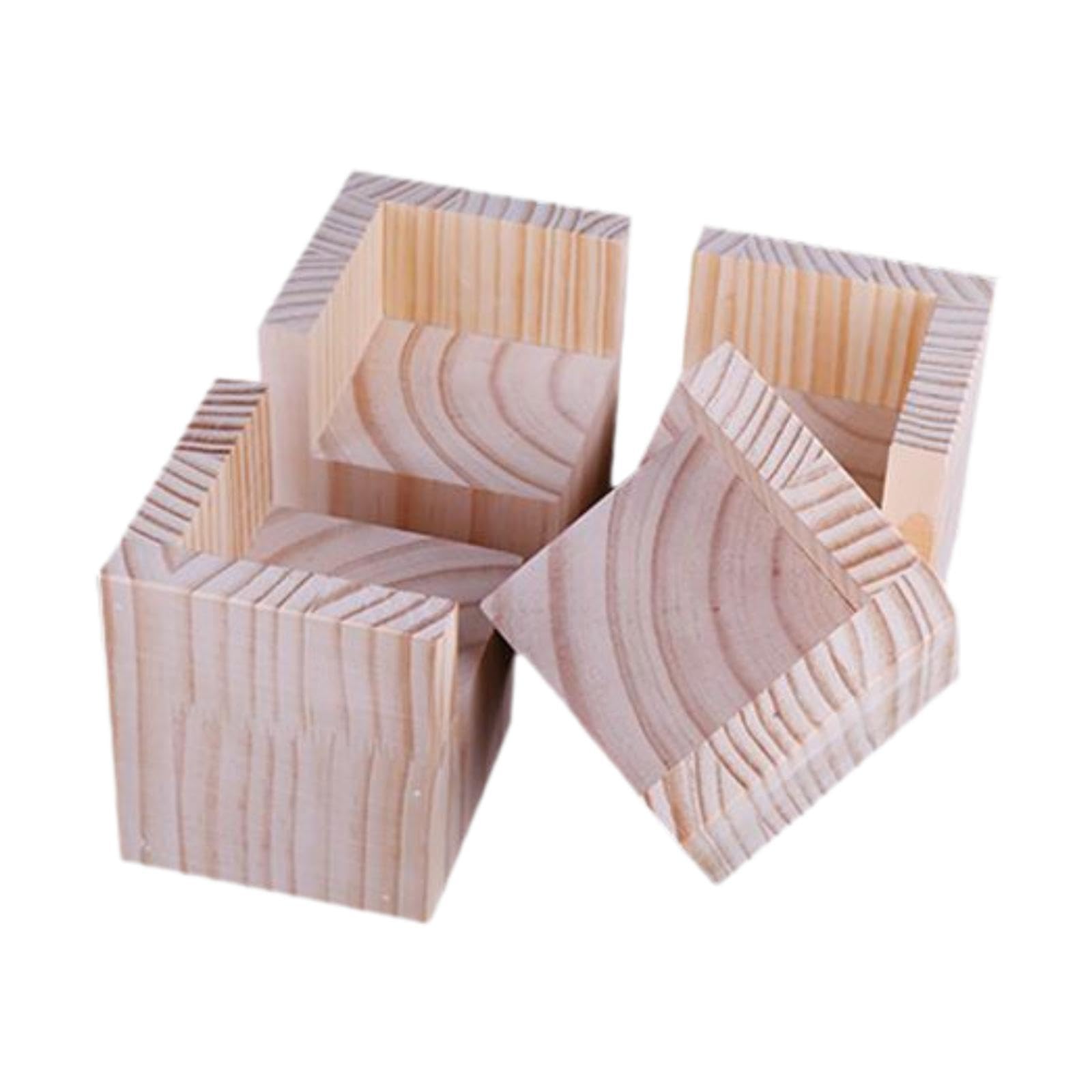 4X Patas Elevadoras para Cama, Bloques de Elevación para Muebles, Mesa, Silla, Sofá, 5cmx10cm