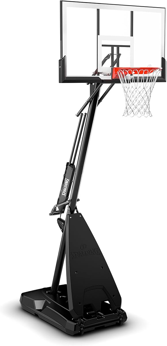 Aro de baloncesto portátil Spalding de acrílico de alto rendimiento RapidLock™ de 54"