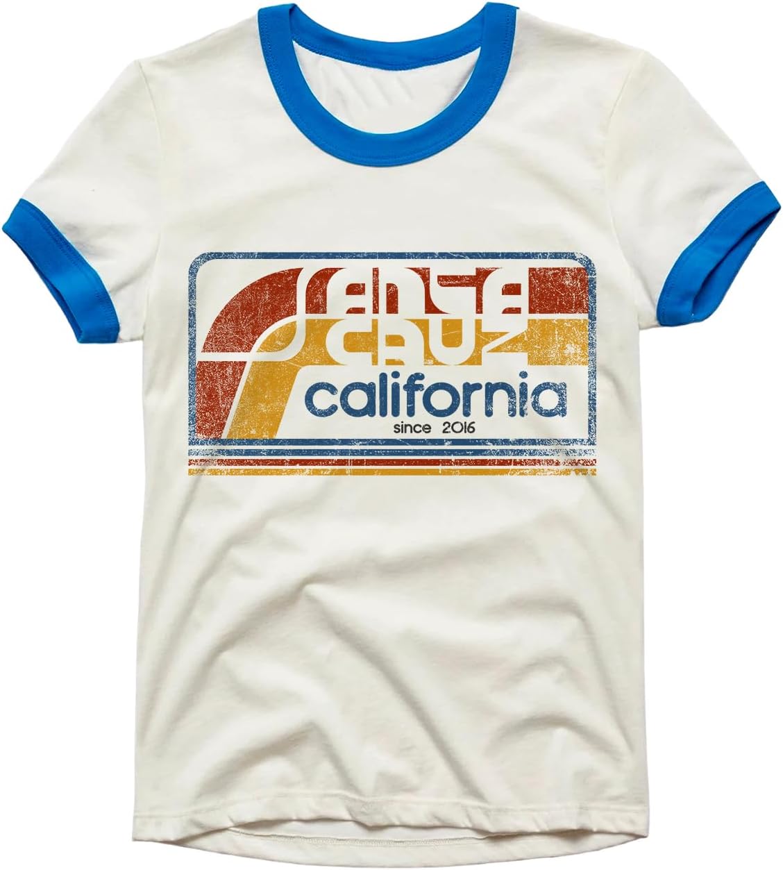 Design™ Ringer Retro Vintage Look Cotton T Shirt for Men and Women - Unique Design Urban Streetwear Fashion Tee Unisex