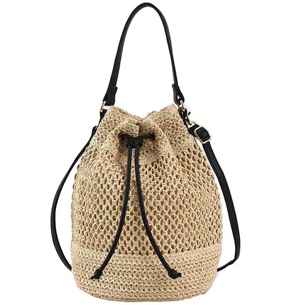 Sac de plage fourre-tout pour femme et sac seau d'été à bandoulière de voyage