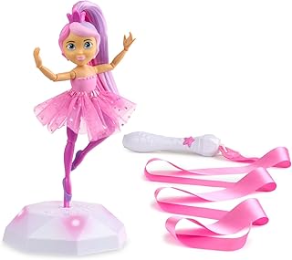 WowWee Twirl Along Dancing Doll, Lena Ballerina, with Wand and Light-Up Stage (Ages 3+)