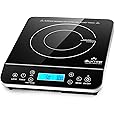 Duxtop Portable Countertop Burner Hot Plate with LCD Sensor Touch - 1800 Watts, Silver & Professional Stainless Steel Cookware Induction Ready Impact-bonded Technology