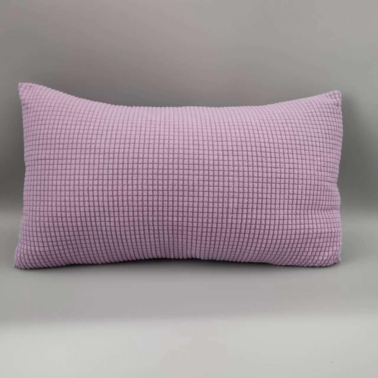 2 pack Pillowcases for Sofa Cushions Pillow Cases Rectangular Couch Cushion Covers Protectors Throw Pillow Cover for Living Room Bed Corduroy Fabrics Cushion Slipcover ( Color : Light purple , Size :