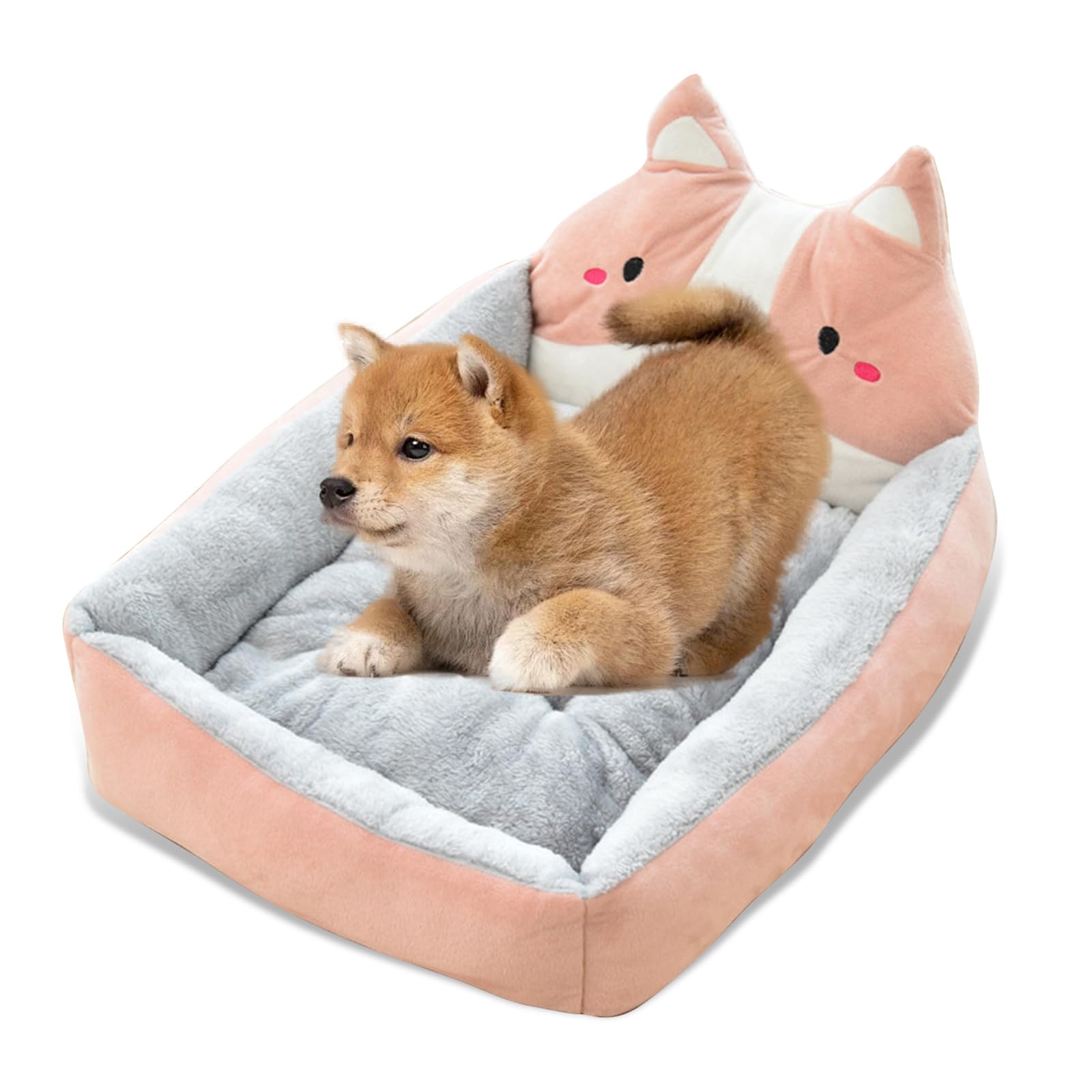 PETCUTE Cama para Mascotas Grandes Lavable Sofá Perro Suave Impermeable Cama para Gato y Perros Medianos,con Cojín Felpa Extraíble