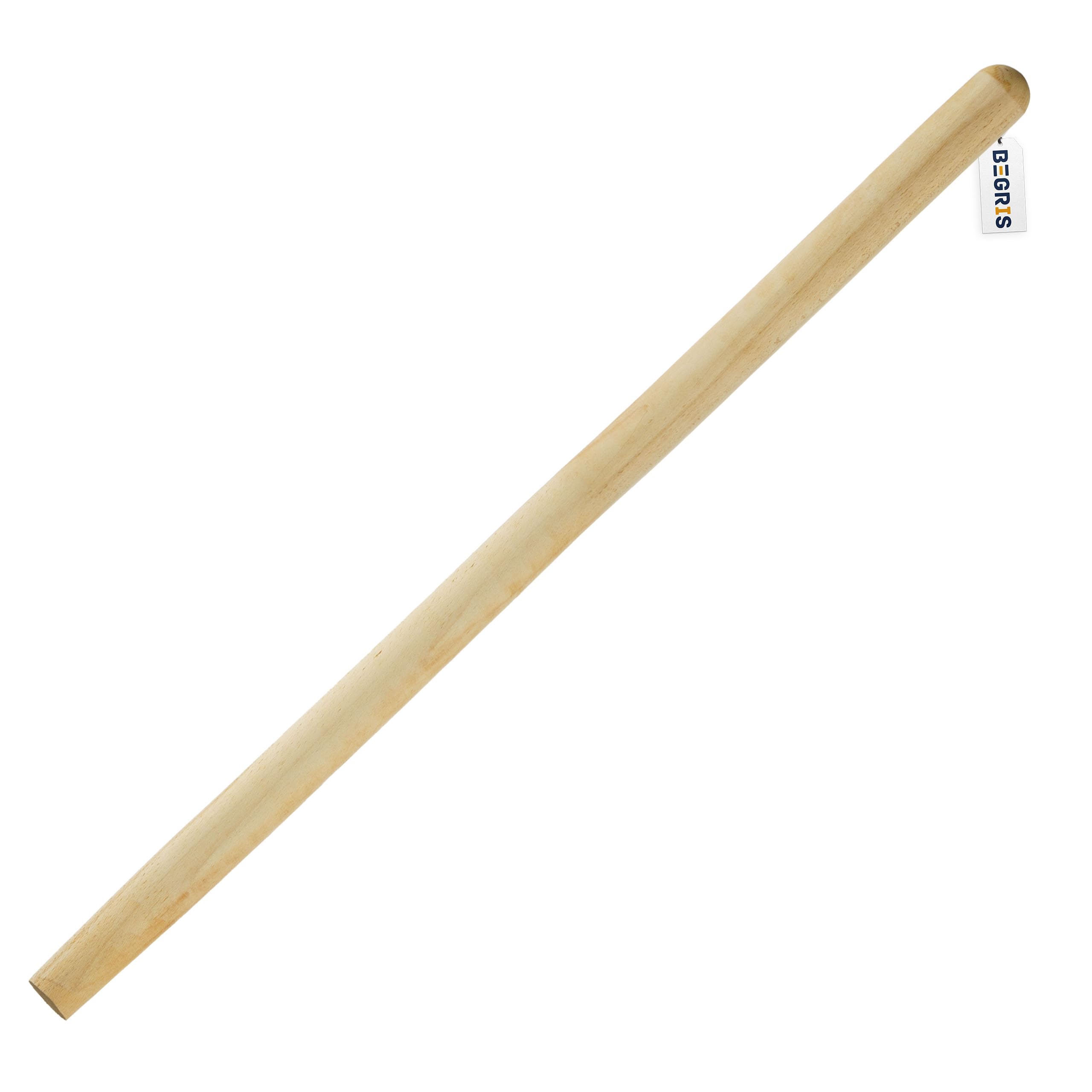 BEGRIS® Holzstiel 150 cm, Rechen, Besenstiel, Schaufelstiel, Buchenholzstiel Glatte Ausführung, Langlebiger und Strapazierfähiger Ersatzstiel