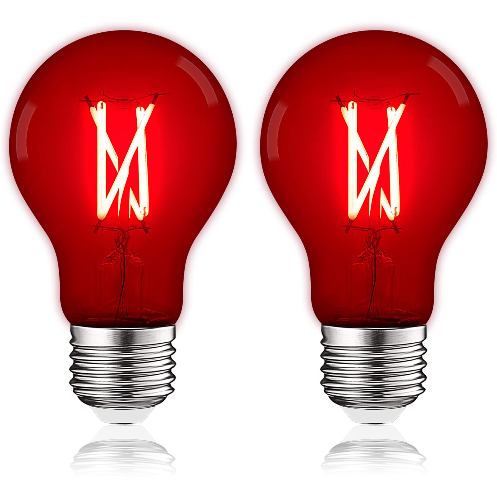 LUXRITE Edison Red LED Bulbs 2-Pack