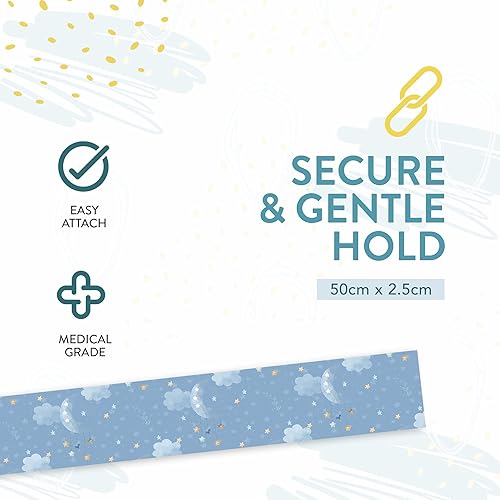 Miniatura 4 de Cinta adhesiva precortada para tubos nasogástricos o de oxígeno, longitud de mezcla de arco iris x 3