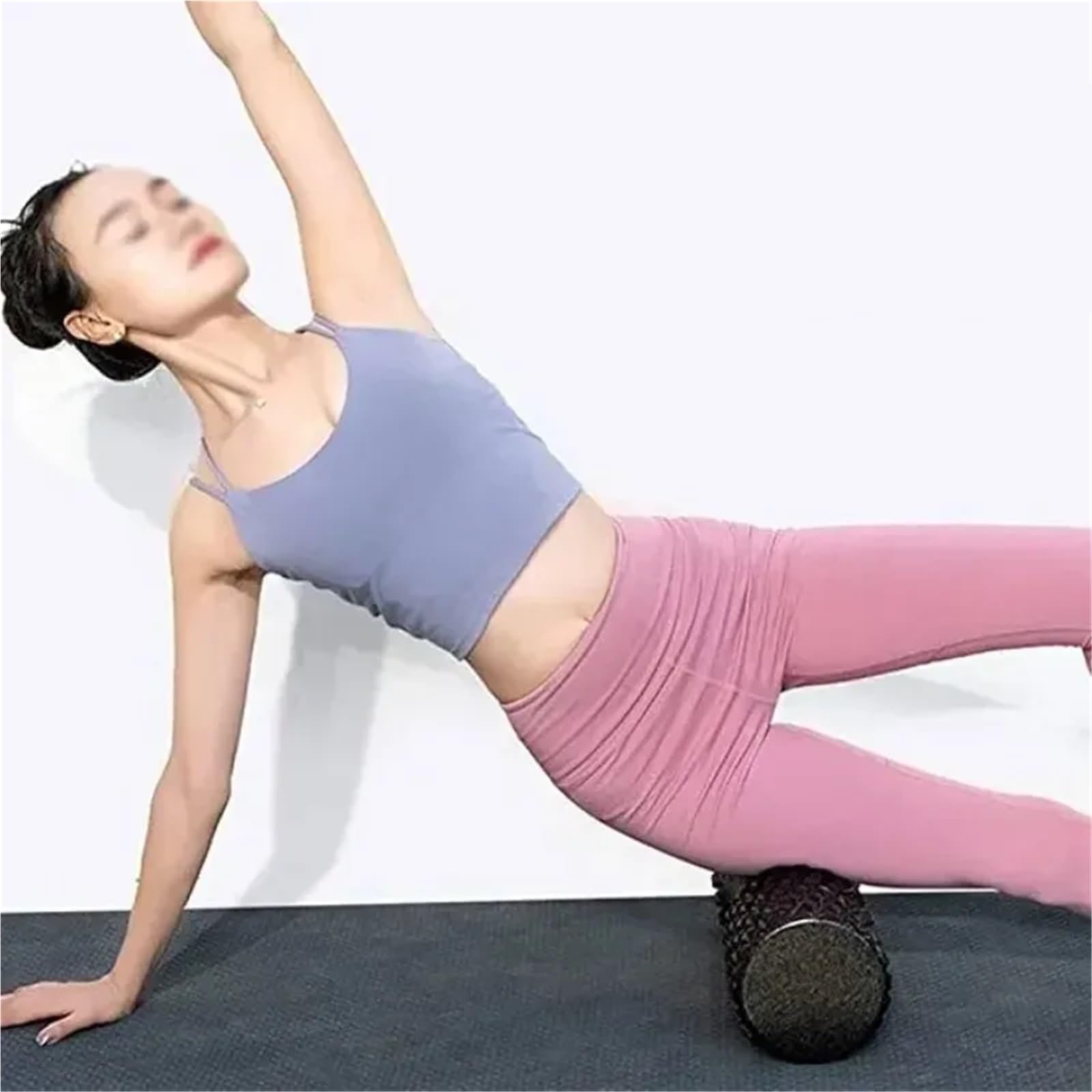 2 pezzi EPP Fitness Yoga Colonna Rullo di schiuma Pilates Palestra Esercizio Gamba posteriore Massaggio del braccio Attrezzature for il fitness Per Sport(33x14cm)