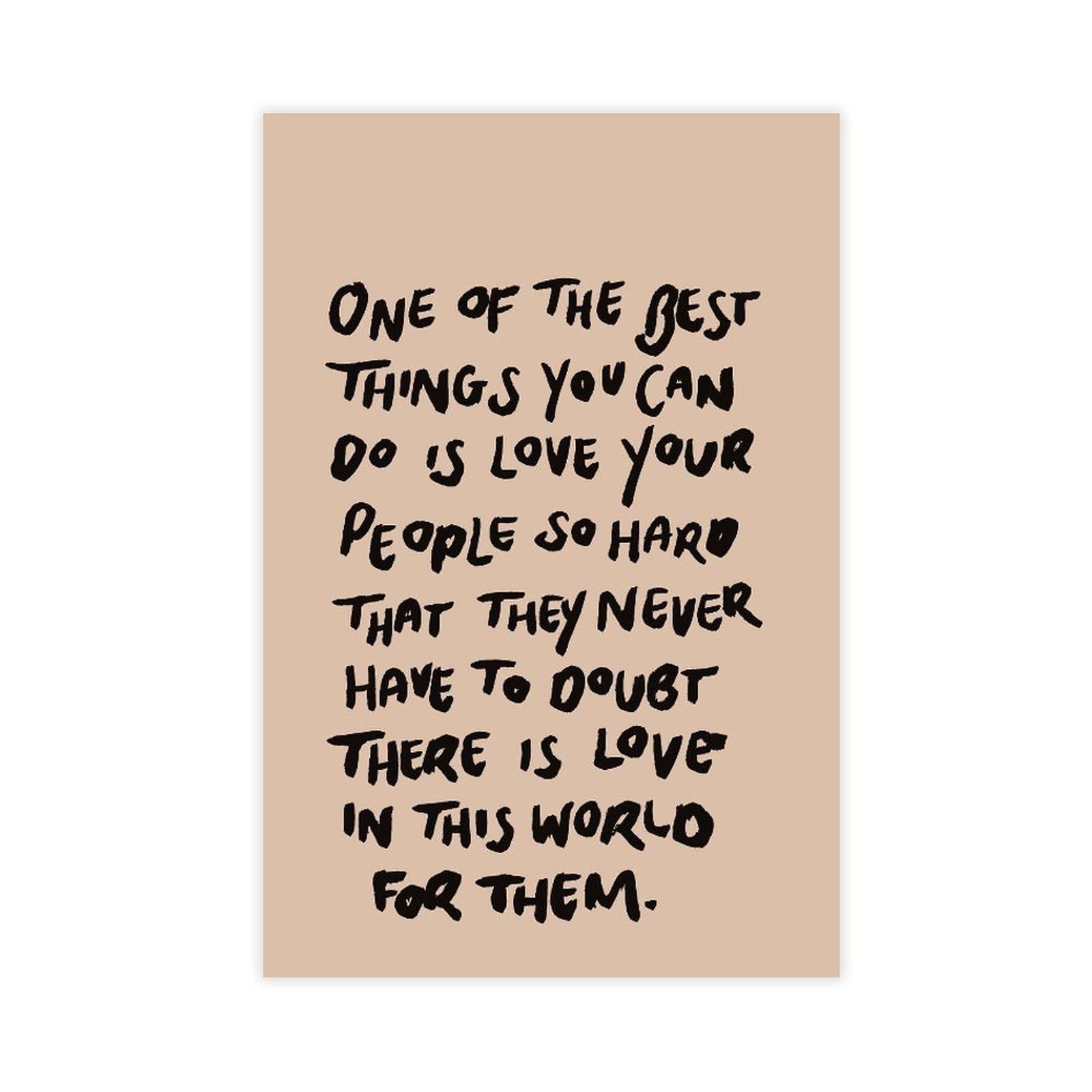Mnyuein One of The Best Things You Can Do Is Love Your People So Hard Canvas Poster Bedroom Decor Sports Landscape Office Room Decor Gift Unframed Print 20" L X 30" W