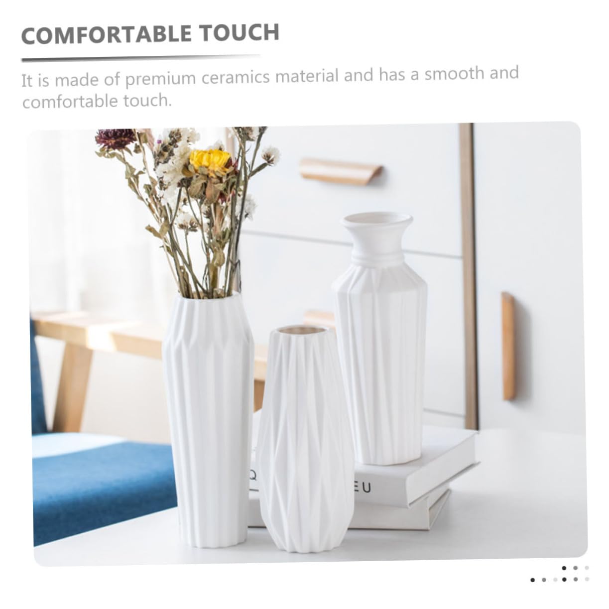 PRETYZOOM Keramik Vase Set Tisch Dekoration Hause Vase Getrocknete Anordnung
