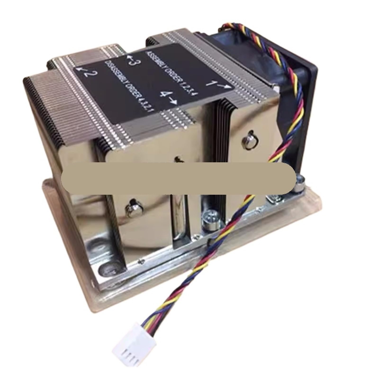 Dissipateur serveur 2U LGA3647 rectangulaire pour éviter la surchauffe CPU
