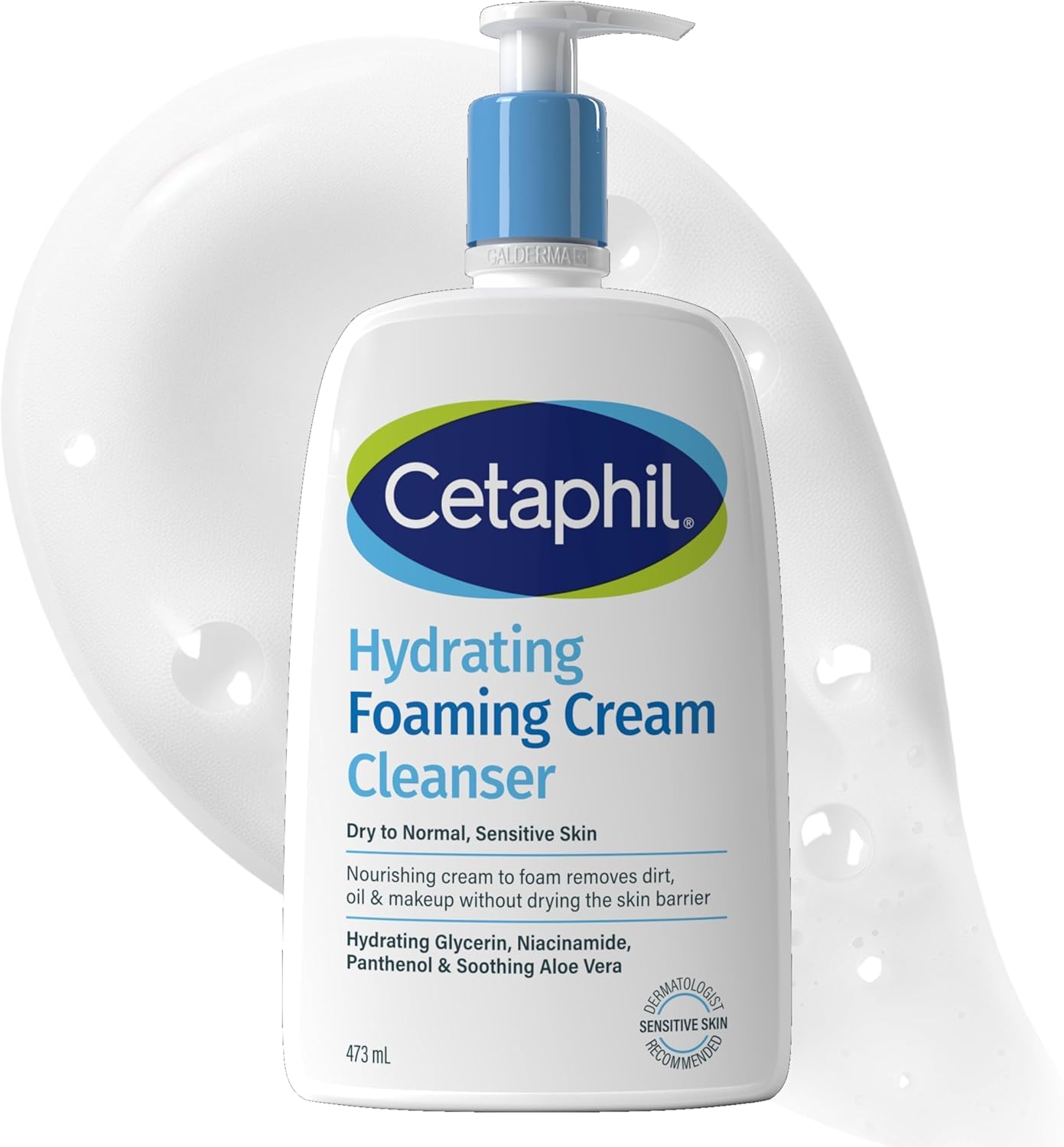Cetaphil Hydrating Foaming Cream Cleanser 473ml