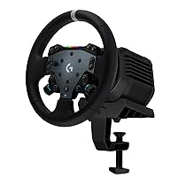 Logitech G RS50 System, set da corsa di simulazione a 3 pezzi: base volante per RS50 con trasmissione diretta da 8 Nm, RS Wheel Hub con 13 pulsanti e RS Round Wheel da 28 cm – PS5, PS4, PC – Nero