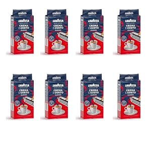8x LAVAZZA CREMA E GUSTO Classico Ground Italian Coffee Espresso 250g